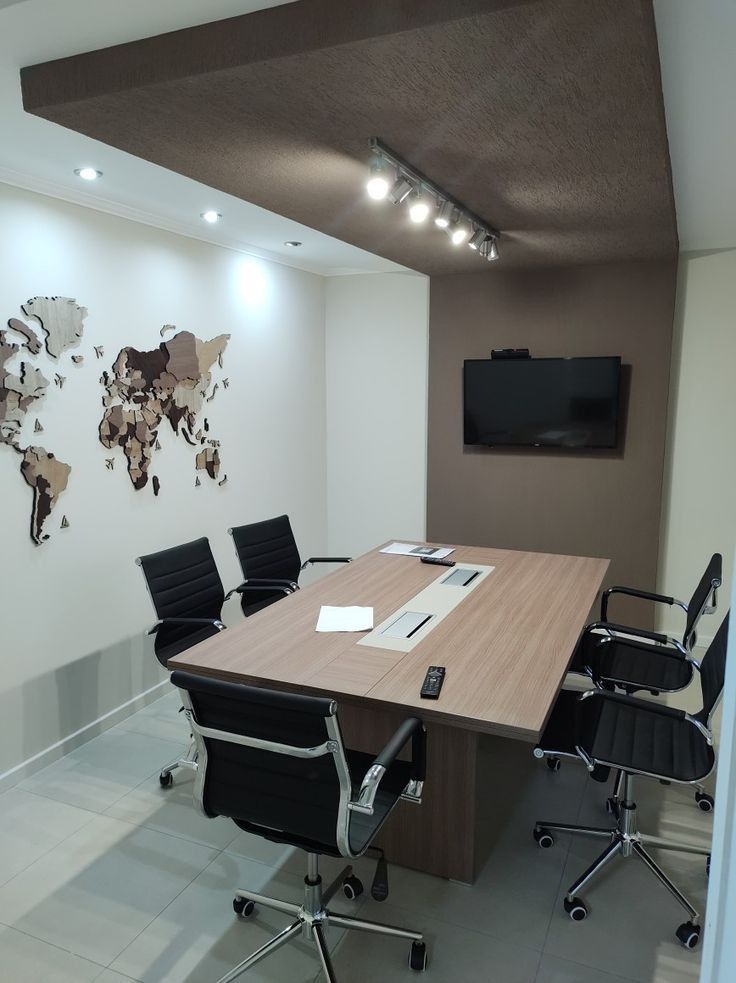 Acoustic Conference Suite with Concealed Ring LED Chandelier #14